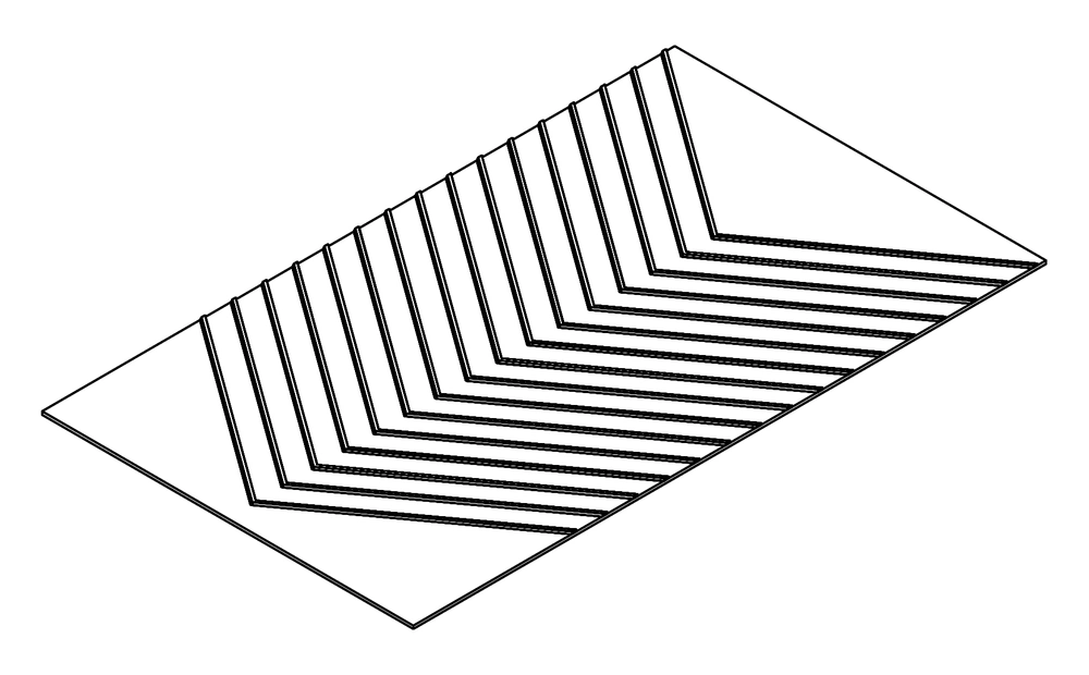 Continuous chevron — actual profile drawing excerpt